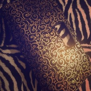 Large Black and Gold Clutch